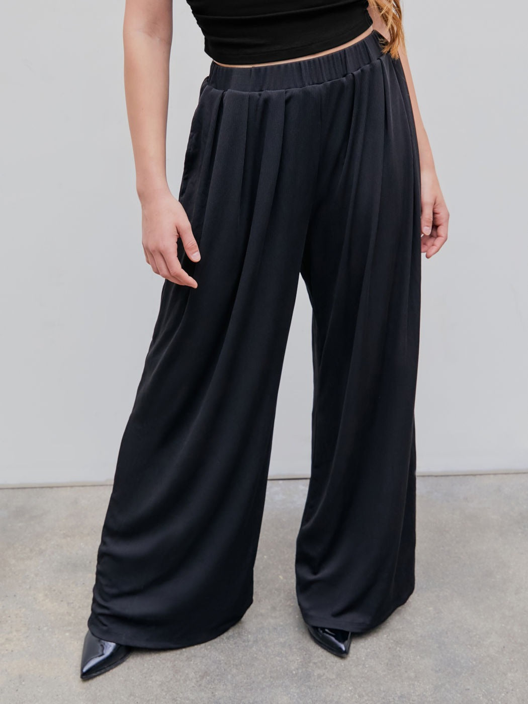 💕Reduceri de vară – 50% reducere!!✨Pantaloni casual elastici, cu croi larg-12