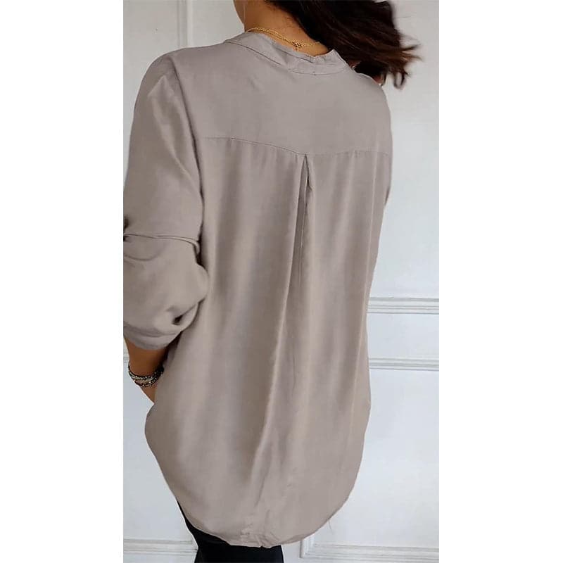🔥Tricou de patchwork ocazional cu paiete-7