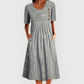 🎉🛍️Ofertă specială: 50% reducere💃Rochie midi cu dungi, un model atemporal-4