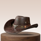🤠 Pălărie de cowboy cu parasolar ventilat