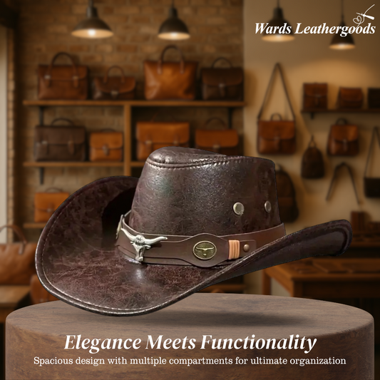 🤠 Pălărie de cowboy cu parasolar ventilat