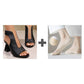 🏖️👠Sandale elegante cu toc pentru femei, cu vârful deschis – Picioare zvelte, mers confortabil 👡-23