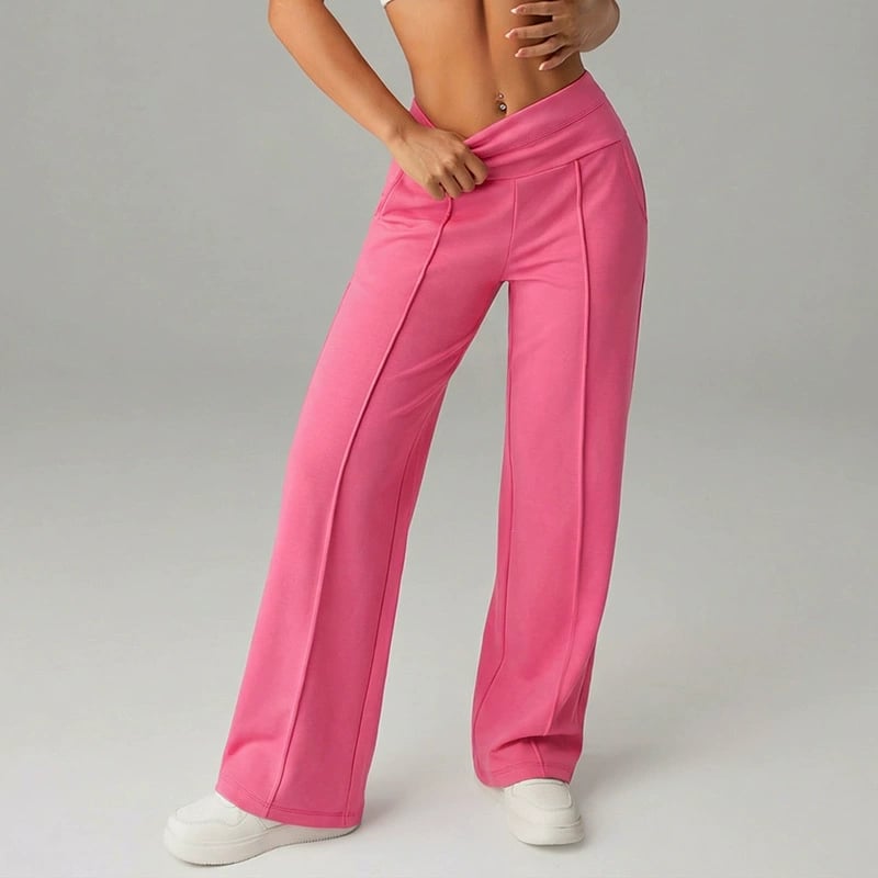 💗ULTIMA ZI DE REDUCERI 50% REDUCERE⚡50.000+ VÂNDUTE💕Pantaloni drepți largi, simpli, pentru femei-20
