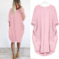 Vânzare fierbinte💝 Rochie casual cu mâneci lungi și buzunare largi pentru femei
