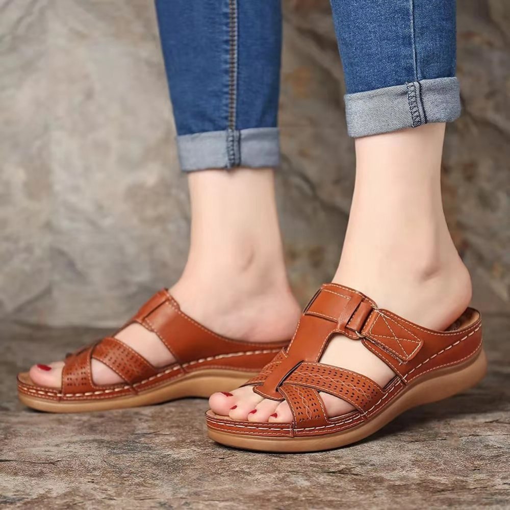Sandale din piele premium pentru femei-6