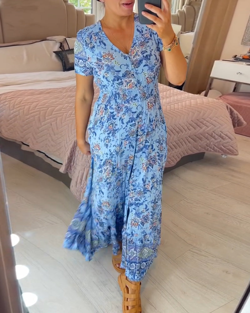 【S-4XL】🌺Rochie florală de vară-21