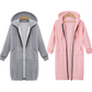 🔥✨Fleece-hettegensere med glidelås for damer