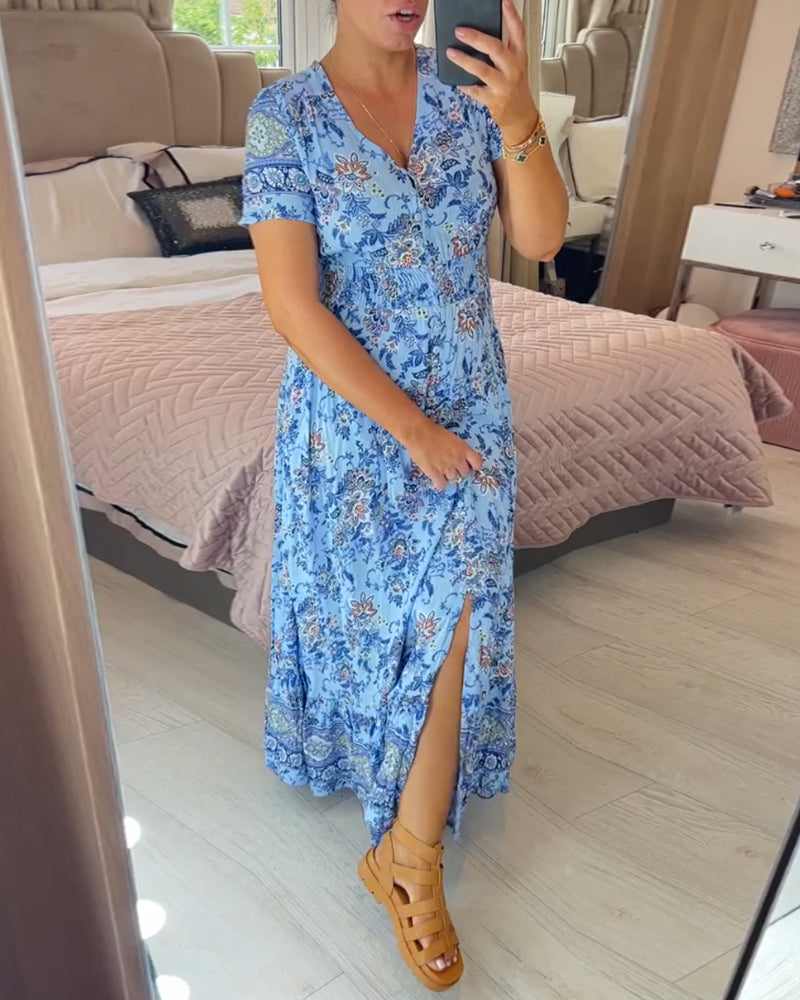 【S-4XL】🌺Rochie florală de vară-10
