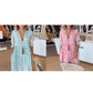 🌸Oferte Speciale de Primăvară 50% REDUCERE👗Rochie Boho Floral cu Decolteu în V, Talie Înaltă, Silueta A-Line-12