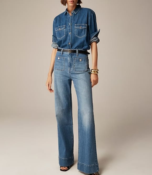 🔥50% REDUCERE⏰👖Pantaloni largi în stil marinar, cu efect de modelare a taliei-19