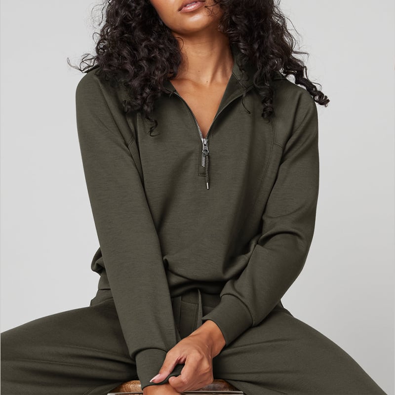 📦S-3XL🔥Femeie costum din două piese Set Casual cu mânecă lungă Sportswear Suit-4