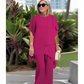 💝Moda de vara Chiffon doamnelor Plus Dimensiune două piese Set