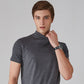 👕 🔝 Tricou slim cu guler ridicat pentru bărbați – Stil mulat, confortabil și modern 🎁-12