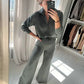 📦S-3XL🔥Femeie costum din două piese Set Casual cu mânecă lungă Sportswear Suit