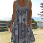 👗 【S-5XL】Femei de vară fără mâneci rochie imprimată de vară-4