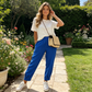 Pantaloni casual pentru femei, cu talie elastică