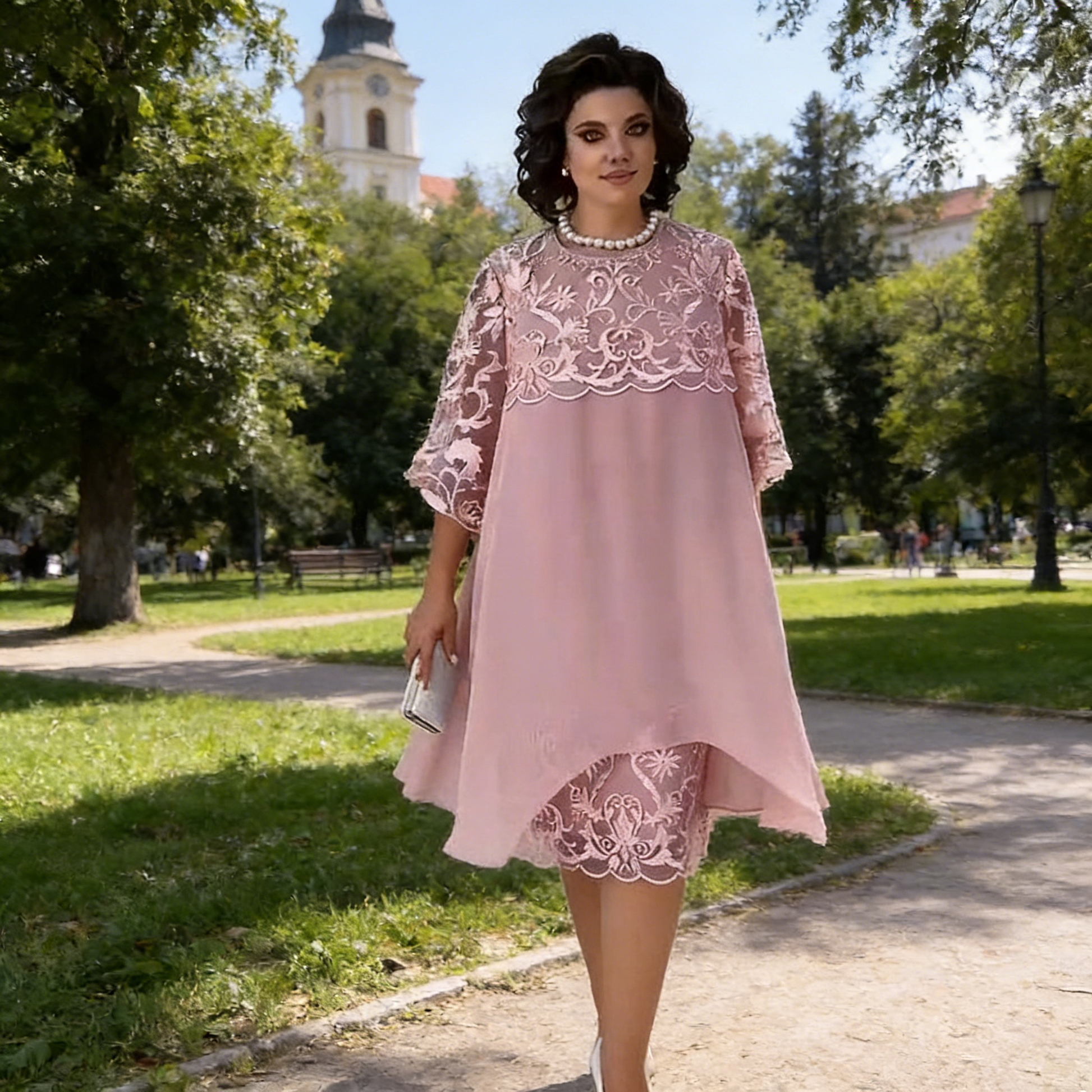 😍Rochie din dantelă în straturi „Sheer Breeze“👗-1