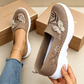 🌿✨Pantofi slip-on Flyknit pentru femei, cu proprietăți de respirabilitate