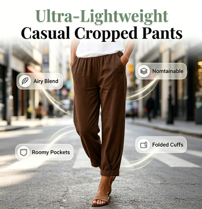 Pantaloni casual pentru femei, cu talie elastică