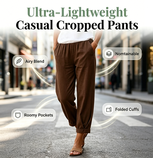 Pantaloni casual pentru femei, cu talie elastică