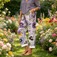 🌸Pantaloni casual pentru femei cu imprimeu floral