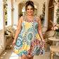 👗Rochie de vară casual, fără mâneci, în linie A – cu imprimeu, vaporoasă, ușoară ☀️