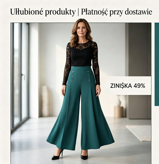 🎁Noutăți 2026 – 49% reducere💥Pantaloni eleganți cu pliuri și croi larg
