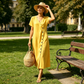 Rochie midi pentru femei, din material textil amestecat, cu nasturi