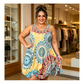 👗Rochie de vară casual, fără mâneci, în linie A – cu imprimeu, vaporoasă, ușoară ☀️