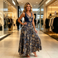 👗 Fustă florală cu talie înaltă pentru femei – ușoară, elegantă și versatilă 💐