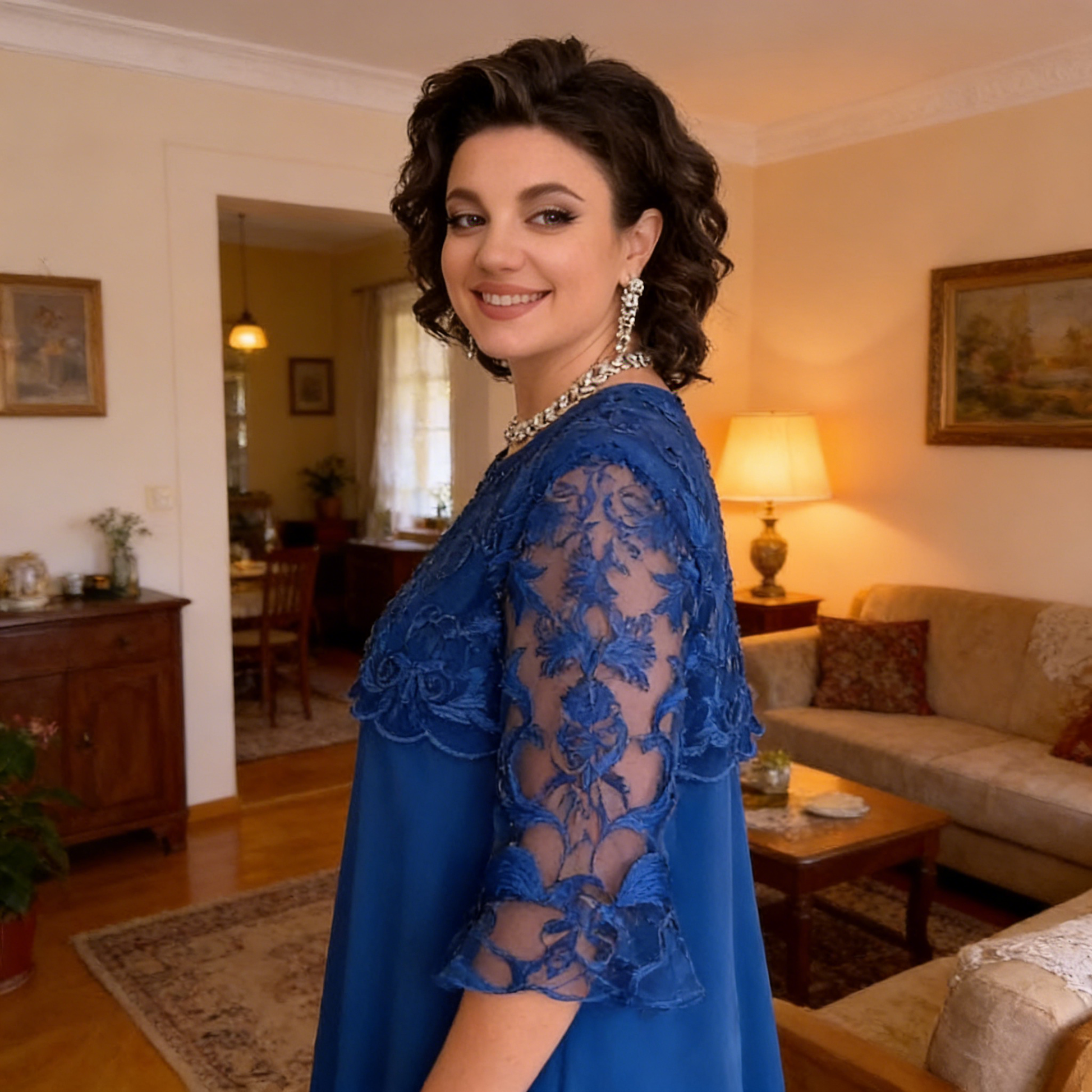 😍Rochie din dantelă în straturi „Sheer Breeze“👗-8