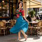 👗Femeii Elegant florale Plus Dimensiune rochii