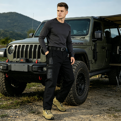 👖  Pantaloni cargo tactici pentru bărbați – cu multiple buzunare, material rezistent și croială flexibilă ⚡