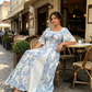 🌼👗Rochie cu mâneci fluturate și croi evazat, de un aspect eteric✨-13