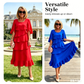 Rochie elegantă cu mâneci în valuri