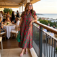 ⏰Ofertă specială limitată💃Rochie lungă casual pentru femei, cu imprimeu și croi în A