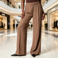 Pantaloni din crep plisați