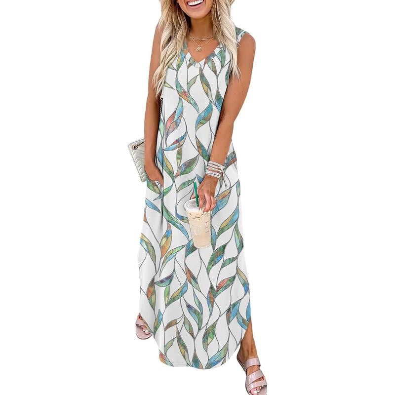 💖ULTIMA ZI, 50% REDUCERE!!💖Rochii de vară, rochii maxi, rochii de plajă pentru vacanță, cu buzunare-7