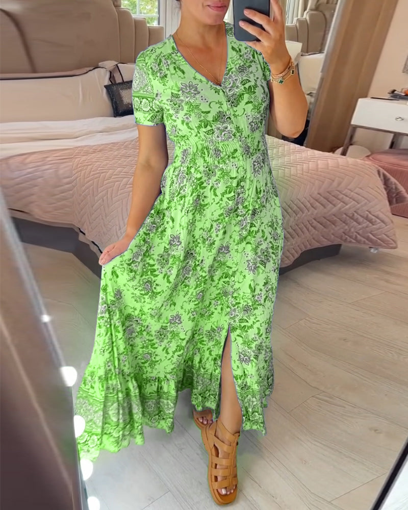 【S-4XL】🌺Rochie florală de vară-16