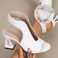 🏖️👠Sandale elegante cu toc pentru femei, cu vârful deschis – Picioare zvelte, mers confortabil 👡-18