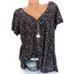 👕 50% REDUCERE ACUM! 🌸 Bluză cu mâneci scurte și imprimeu de primăvară – țesătură ușoară, imprimeuri vibrante și croială casual 👚-1