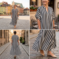 👗Set de cămăși cu guler în V și dungi 【S-3XL】