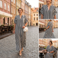 👗Set de cămăși cu guler în V și dungi 【S-3XL】