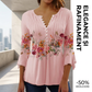 🌺Tricou cu imprimeu și decolteu în V pentru femei✨