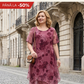 🌺😻Elegant mare dimensiune vrac sifon imprimate rochii👗-1