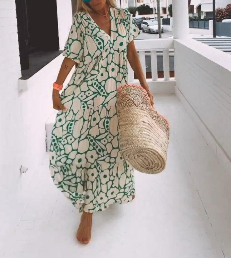 🌸Early Spring Sale 70% OFF!🔥💃Women's Casual Floral Swing Dress-1