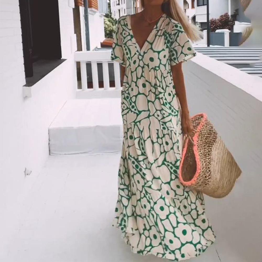 🌸Early Spring Sale 70% OFF!🔥💃Women's Casual Floral Swing Dress-3