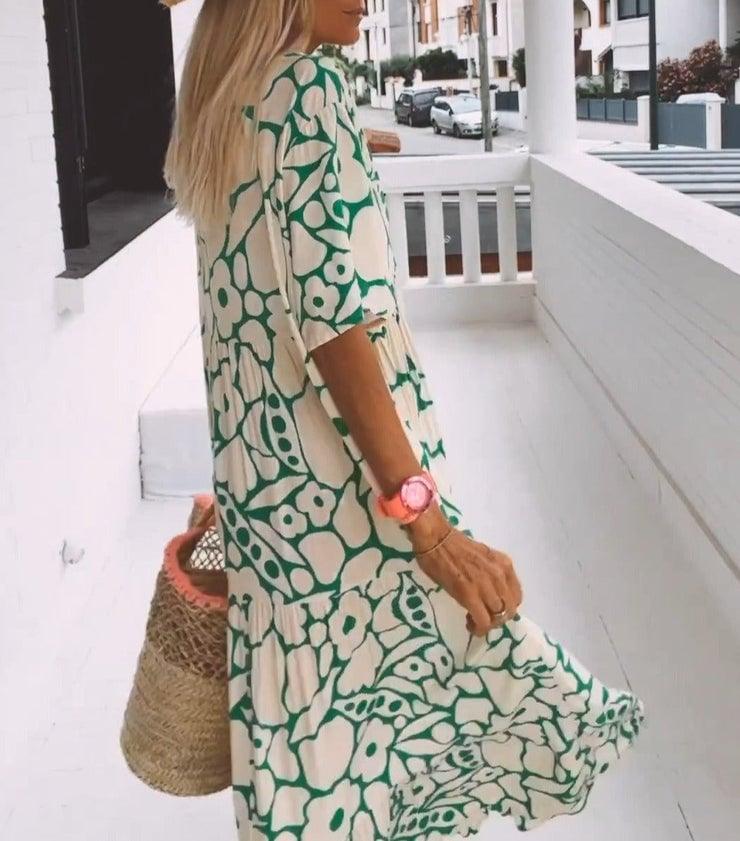 🌸Early Spring Sale 70% OFF!🔥💃Women's Casual Floral Swing Dress-4