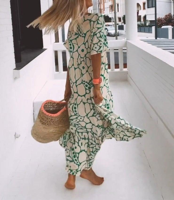 🌸Early Spring Sale 70% OFF!🔥💃Women's Casual Floral Swing Dress-5