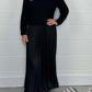🔥 Rochie plisată elegantă și elegantă cu un decolteu rotund-16